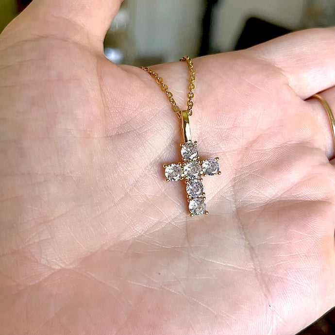 CZ Cross Necklace