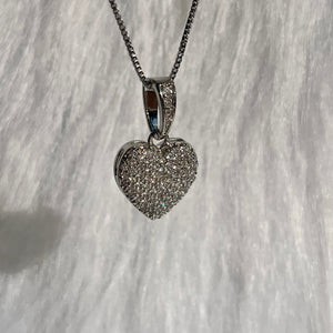 Encrusted Heart Necklace