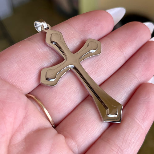 Layered Cross Pendant