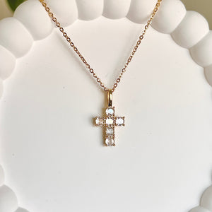 CZ Cross Necklace
