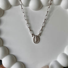 Load image into Gallery viewer, Staple Chain Virgin Mary Necklace .925