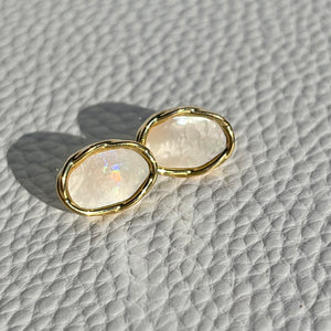 Oval Shell Studs