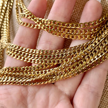 Load image into Gallery viewer, 3.5mm Gold Plated Miami Cuban Chain