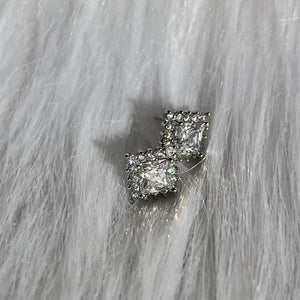 Square CZ Studs