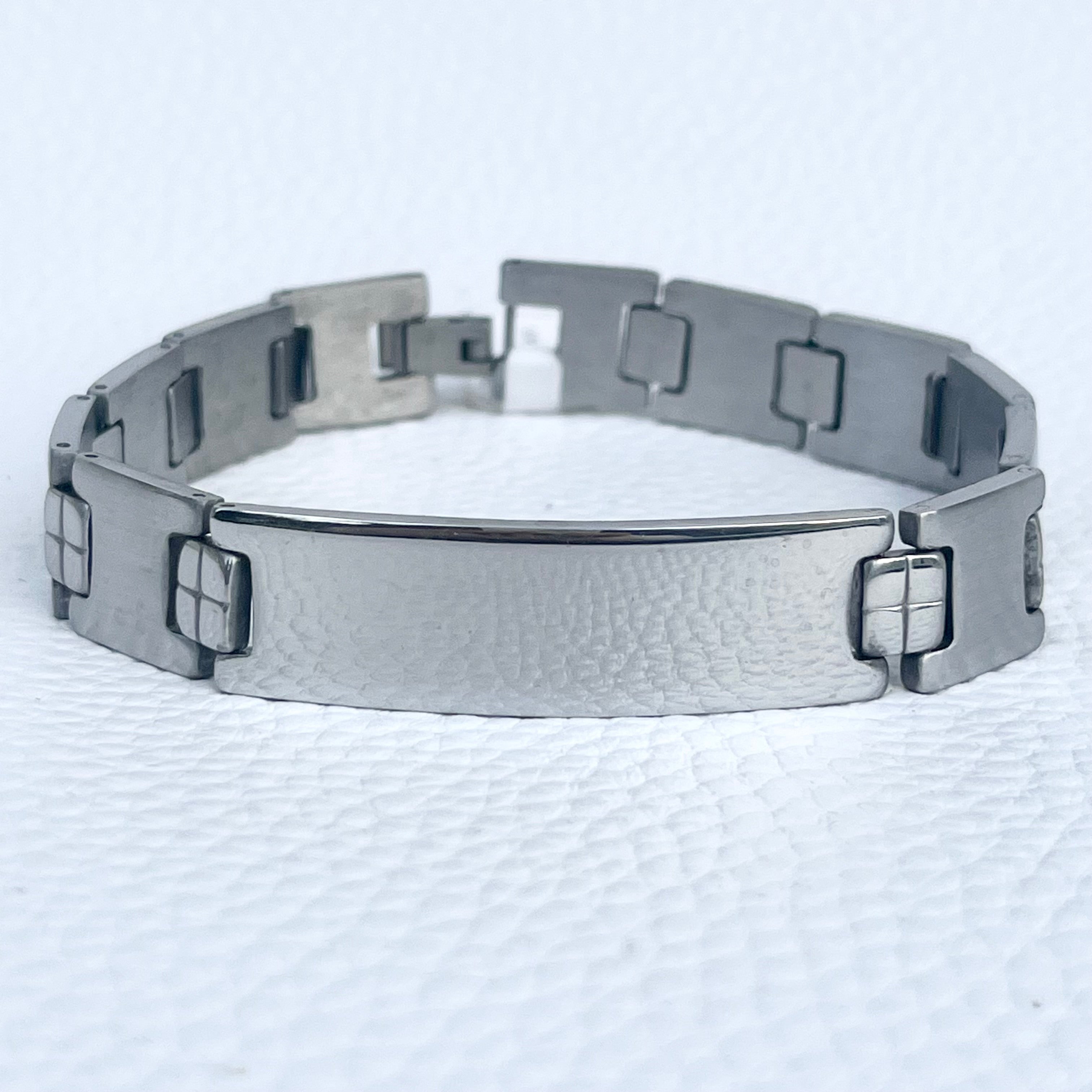 ブレスレット Square Concho Link Bracelet #8981 Victorian Silver Shakudo Mixed Metals Link Bracelet