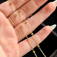 Load image into Gallery viewer, Dainty Gold Plated Stainless Steel Bead Chain