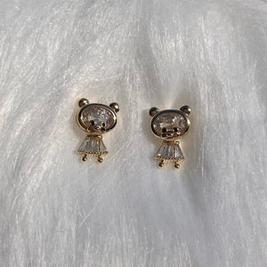 Dangly Bear Studs