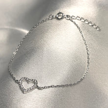 Load image into Gallery viewer, Hollow Heart Bracelet .925