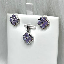 Load image into Gallery viewer, Lavender Floral Set .925