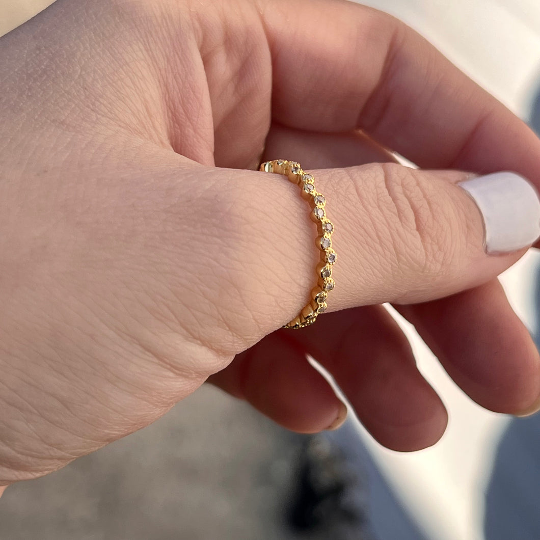 Dainty Bubble Stack Ring