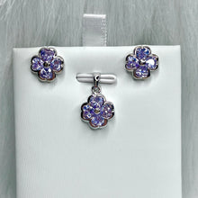 Load image into Gallery viewer, Lavender Floral Set .925