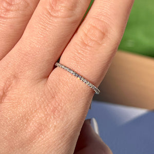 4 Prong Eternity Ring .925