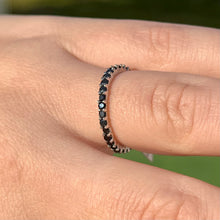 Load image into Gallery viewer, Stackable Black CZ Ring