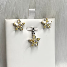 Load image into Gallery viewer, Yellow Floral Set .925