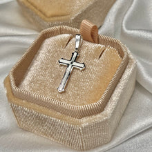 Load image into Gallery viewer, High Polished Cross Pendant .925