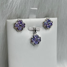 Load image into Gallery viewer, Lavender Floral Set .925