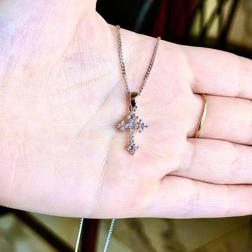 CZ Cross Necklace