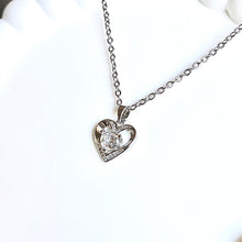 Load image into Gallery viewer, Dazzling CZ heart Necklace