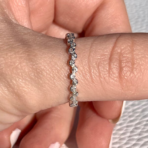 Dainty Bubble Stack Ring .925