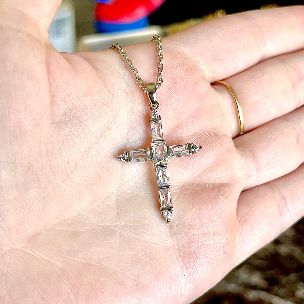 Dazzling Cross Necklace