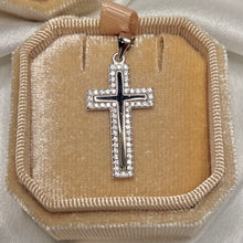 Load image into Gallery viewer, CZ Cross Pendant .925