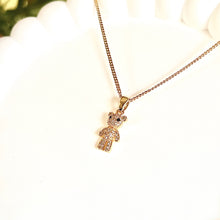 Load image into Gallery viewer, CZ Bear Necklace
