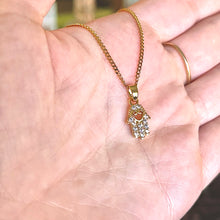 Load image into Gallery viewer, CZ Hamsa Necklace
