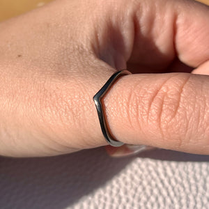 Black V Ring