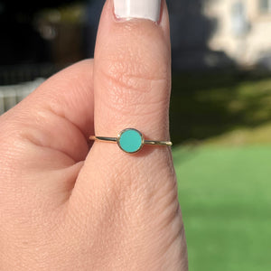 Round Turquoise Ring