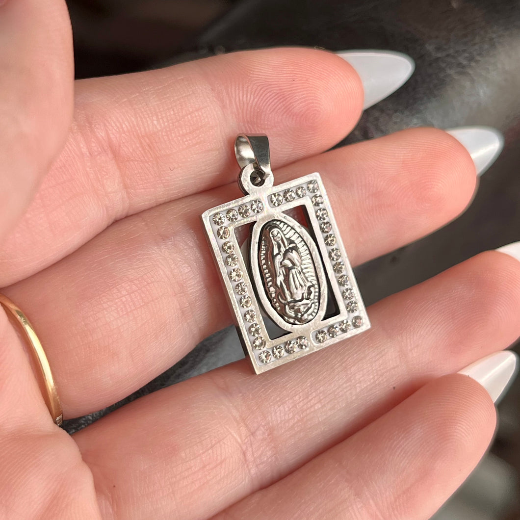 Rectangle Virgencita Pendant