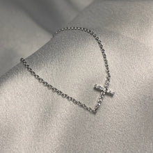 Load image into Gallery viewer, Dainty Cross Bracelet .925