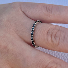 Load image into Gallery viewer, Stackable Black CZ Ring