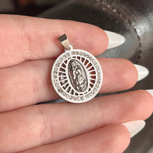 Load image into Gallery viewer, Round Virgencita Pendant