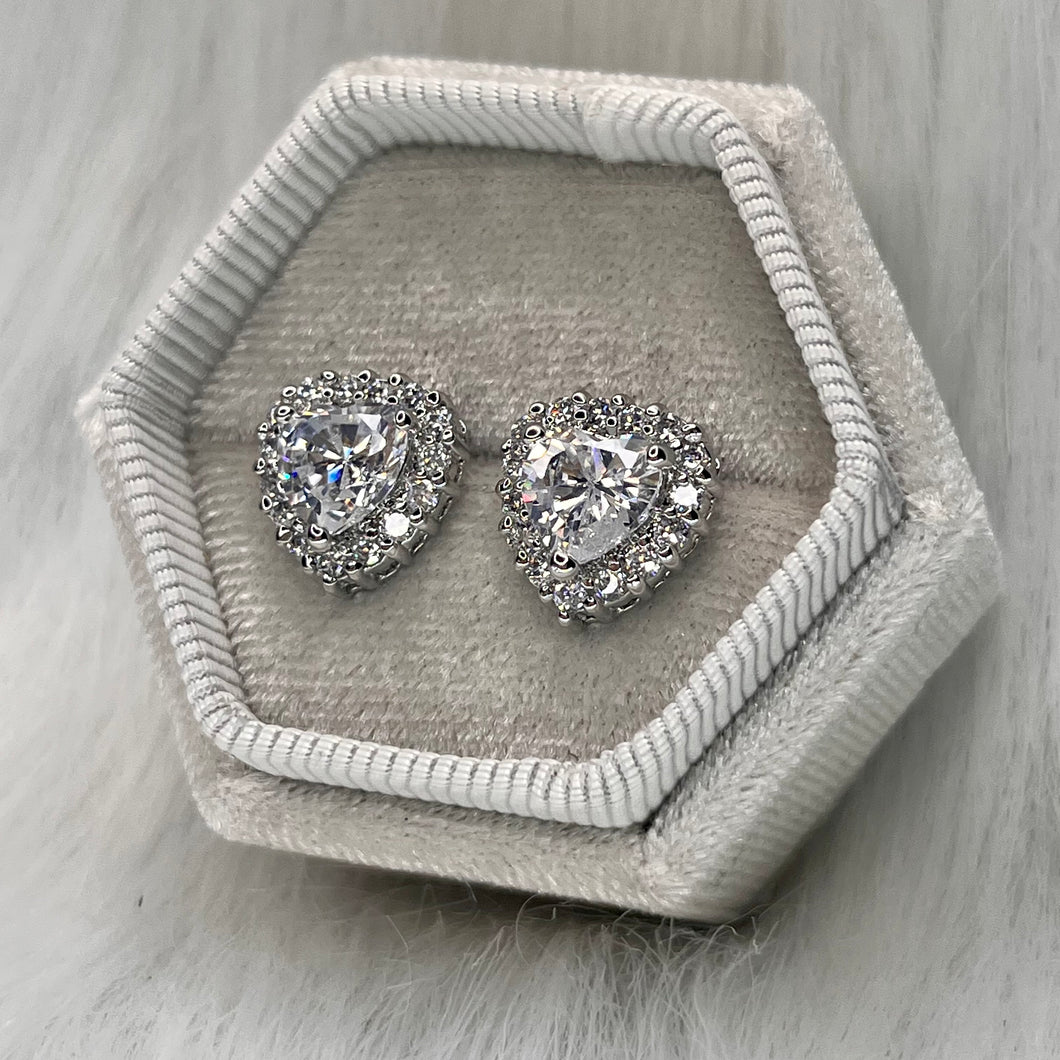 Sweetheart Studs .925