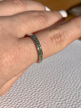 Load image into Gallery viewer, Emerald Micro Pave Ring .925