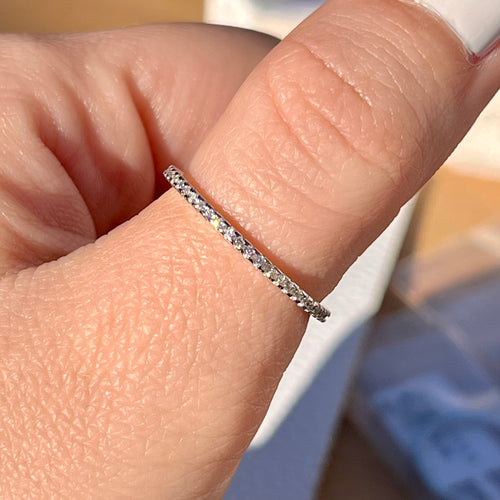 4 Prong Eternity Ring .925