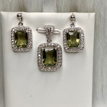 Load image into Gallery viewer, Smokey Topaz CZ Set .925