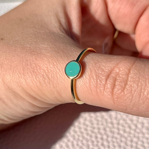 Round Turquoise Ring