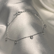 Load image into Gallery viewer, Dainty Heart Charm Bracelet .925