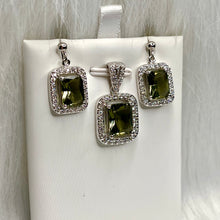 Load image into Gallery viewer, Smokey Topaz CZ Set .925