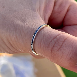 Blue Sapphire Eternity Ring