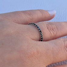 Load image into Gallery viewer, Stackable Black CZ Ring