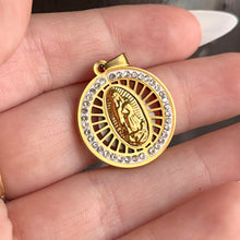 Load image into Gallery viewer, Round Virgencita Pendant