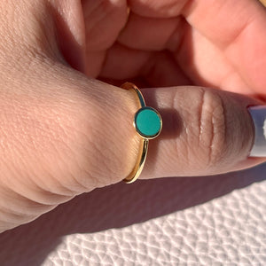 Round Turquoise Ring