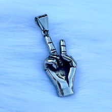 Load image into Gallery viewer, Peace Out Hand Pendant