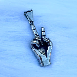 Peace Out Hand Pendant