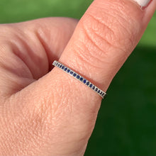 Load image into Gallery viewer, Blue Sapphire Eternity Ring