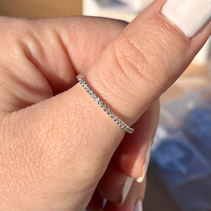 4 Prong Eternity Ring .925