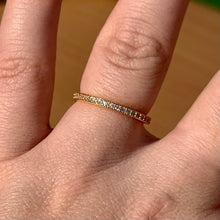 Load image into Gallery viewer, Golden CZ Band Ring