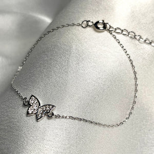 Dainty Butterfly Bracelet.925